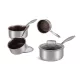 Edenberg lábas inox üveg fedővel 18CM EB-17005 1DB