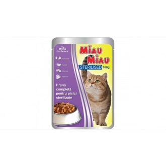 Miau Miau Nedves Macskaeledel 100g, Csirke, Steril