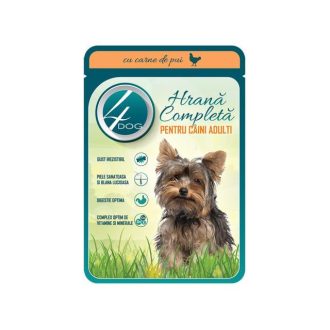 4DOG Nedves Kutyaeledel 100g, Csirke