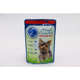 4DOG Nedves Kutyaeledel 100g, Marha