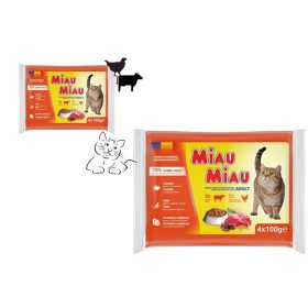 MIAU MIAU MACSKAELEDEL NEDVES MIX CSIRKE-MÁJ-MARHA 4X100G