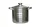 INOX FAZÉK ÜVEG FEDŐVEL 18CM 4.3L 1DB