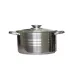 LÁBAS INOX+ÜVEG TETŐ 22CM 4,2L 1DB