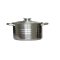 Lábas Inox 5,4 Literes Üveg Fedővel 24cm
