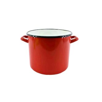 Zománcozott Fazék Piros 21cm 6 Literes