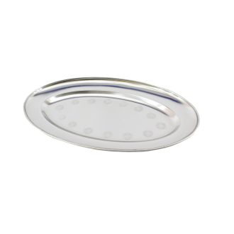 Tálca Ovál Inox 34*21 eng-119 