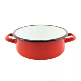 Zománcozott Lábas Piros 23cm 3.6 Literes