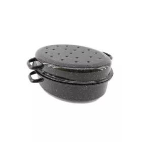 TÁL+TETŐ ZOMÁNCOZOTT OVÁLIS 34CM 5,5L 1DB