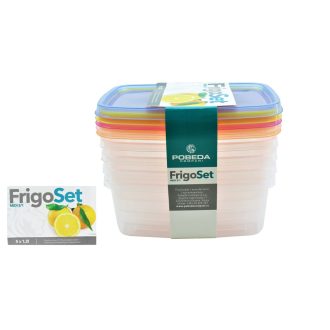 Frigo Szett 5*1.2 literes Pob Szögletes 