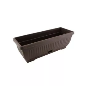  Virágláda+Alátét  Mediterran Barna 50CM 1DB