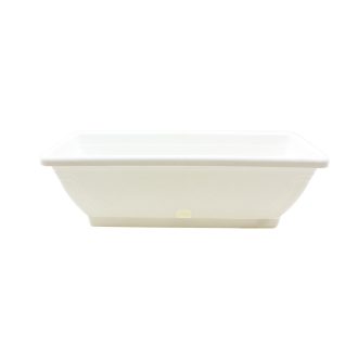 Virágláda+Alátét Viktória 50cm Fehér 