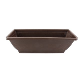 Virágláda+Alátét Viktória 50cm Barna 