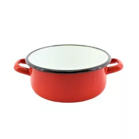 LÁBAS ZOMÁNCOZOTT PIROS 17CM 1,6L 1DB