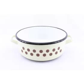 LÁBAS ZOMÁNCOZOTT KRÉM 25CM  4L 1DB