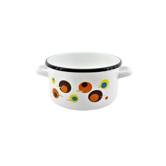 Zománcozott Lábas Mély Dekoros 18cm 2.70 Literes