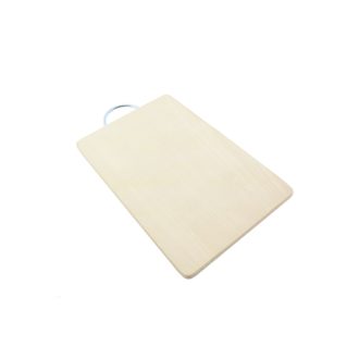 Vágódeszka Fa+Fémfül 14*25cm