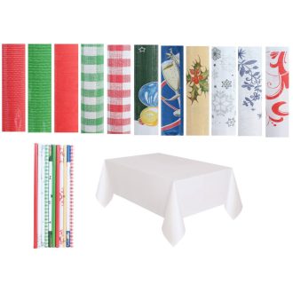 Asztalterítő Papír Vegyes Színben 500*120cm