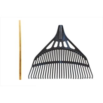 Lombseprű Műanyag 66 cm Nyéllel FEKETE