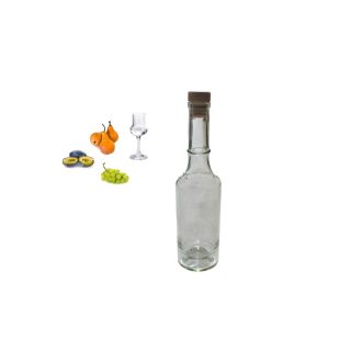   Üveg Pálinkás Matyó Motívumú Gravírozás 500ml Műanyag Dugóval 