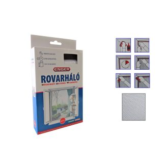 Rovarháló Fehér 130*130cm Tépőzárral eng-477