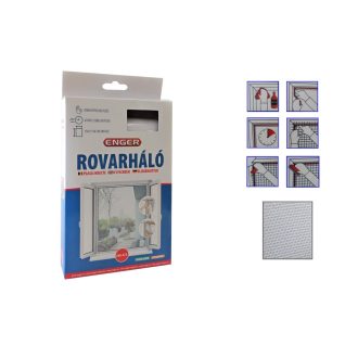 Rovarháló Fehér 150*150cm Tépőzárral eng-479 