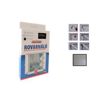 Rovarháló Fekete 100*100cm Tépőzárral eng-481