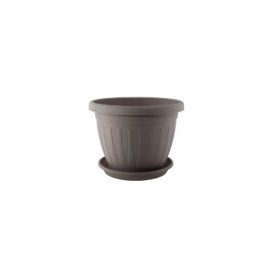 VENECIA VIRÁGCSERÉP+ALÁTÉT MOKKA 12CM 1DB