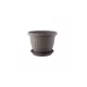 Virágcserép+Alátét  Venecia Mokka 12CM 1DB