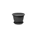 Virágcserép+Alátét  Venecia Antracit 14CM 1DB