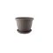 Virágcserép+Alátét Venecia 14cm Mokka