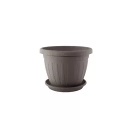Virágcserép+Alátét  Venecia Mokka 17CM 1DB