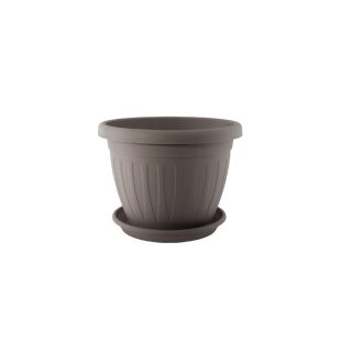 Virágcserép+Alátét Venecia 20cm Mokka