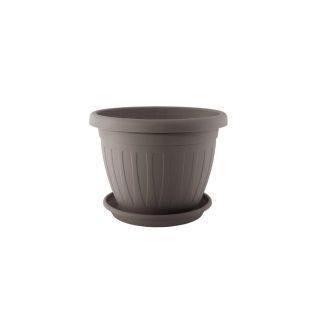 Virágcserép+Alátét Venecia 25cm Mokka