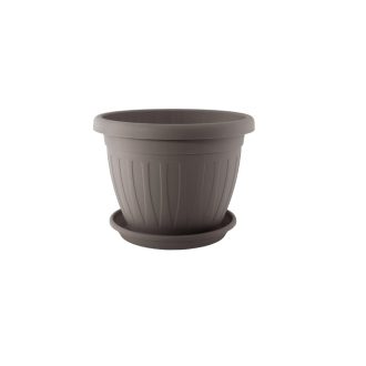 Virágcserép+Alátét Venecia 30cm Mokka