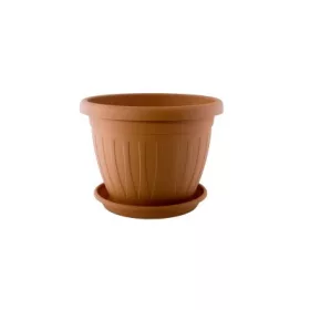 Virágcserép+Alátét  Venecia Terra 36CM 1DB