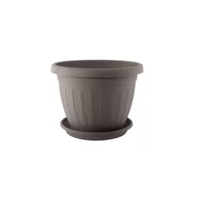 Virágcserép+Alátét  Venecia Mokka 36CM 1DB