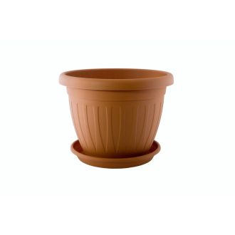 Virágcserép+Alátét Venecia 45cm Terra (12/#_72/rkl)