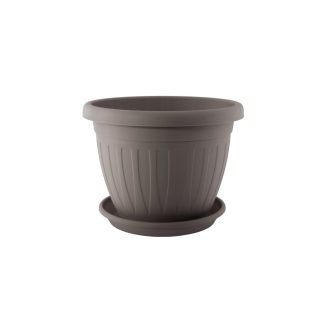 Virágcserép+Alátét Venecia 45cm Mokka 
