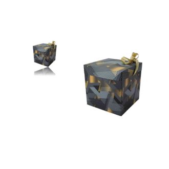Ajándék Doboz Papír Kockás 15*15*15cm Lu-89 