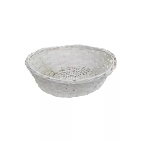 KOSÁR BAMBUSZ OVÁL FEHÉR 208-47/W 27X22XH8CM 1DB