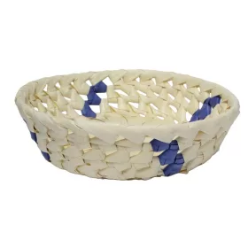KOSÁR FONOTT PÁLMALEVÉL KEREK 20XH5CM 8PL01 1DB