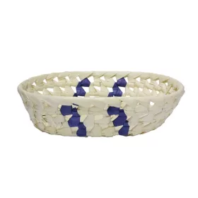 KOSÁR FONOTT PÁLMALEVÉL OVÁLIS 23X17XH6CM 8PL02 1DB