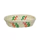 KOSÁR FONOTT PÁLMALEVÉL OVÁLIS MAGYAR 23X17XH6CM 8PL06 1DB