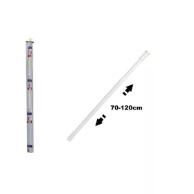   ZUHANYFÜGGÖNYRÚD TELESZKÓP.FEHÉR FÉM MŰANYAG BEVONAT70-120CM ENG-591 1DB