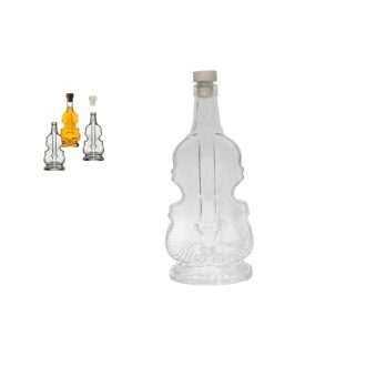 Palack Üveg Hegedű+Dugó 0.2 Literes