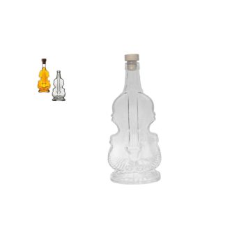 Palack Üveg Hegedű+Dugó 0.5 Literes