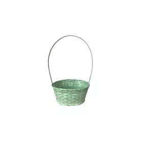   FLORENTIN BAMBUSZ OVÁL ANTIKOLT 66-2-A/ZÖLD - 30X22XH13/49CM 1DB