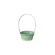 FLORENTIN BAMBUSZ OVÁL ANTIKOLT 66-2-A/ZÖLD - 30X22XH13/49CM 1DB