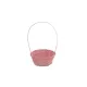 FLORENTIN BAMBUSZ OVÁL ANTIKOLT KICSI 66-22-A/PINK - 25X18XH10/40CM 1DB