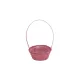 FLORENTIN BAMBUSZ OVÁL ANT.KICSI PIROS 66-22-A/PIROS 25X18XH10/40CM 8/72 1DB